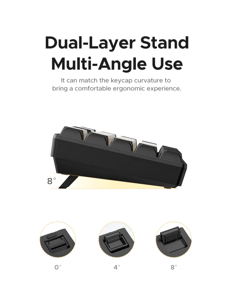 UGREEN Red Switch Mini Mechanical Keyboard Wired Mechanical Axis 61 Keys Single Zone Model:45794