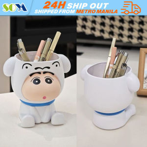 Pen Holders Raincoat Crayon Shin Chan Anime Student School Supplies Cartoon Decorative Ornament Storage Box Children Gift Toys