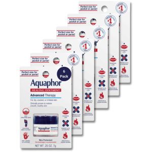 Kem dưỡng da Aquaphor công thức tiên tiến bảo vệ da dưỡng ẩm cho da khô dung tích 025 ounce hộp 6 sản phẩm.