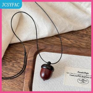 JCSYFAC Sáng tạo có thể mở ra acorn Mặt dây chuyền dài dây chuyền choker cho phụ nữ người đàn ông thích hợp áo len chuỗi trang sức quà tặng