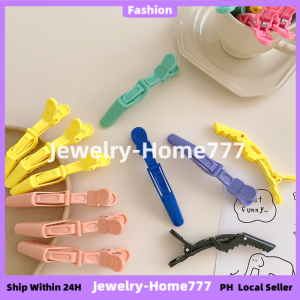 6Pcs Crocodile Clip Hair Tools Plastic Hair Clips Crocodile Mouth Hair Sectioning Clips Bendable Without Pinch Marks