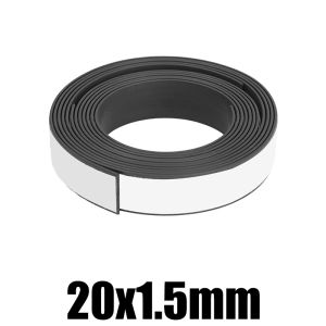 3M Rubber Magnetic Tape Strong Flexible Magnet Strip DIY Cuttable Soft Self Adhesive Magnetic Tape Refrigerator Photo Office Sticky Magnet
