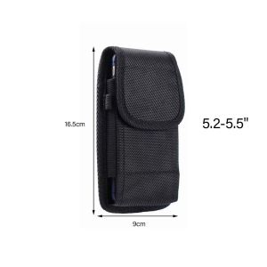 Phone Nylon Pouch Universal Belt Clip Holster Sports Climbing Bag Waist Carrying Case Durable Phone Holder Hands-Free Accessory