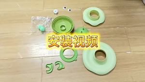 Little Bee Tumbler Rotating Play Plate Kitten Self-Entertainment Boredom Relief Cat Turntable Durable Chew Scratch Teasing Cat Toy