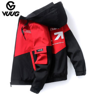 Quần Áo Mùa Xuân Và Mùa Thu Vurg Áo Khoác Nam Kích Thước 3XL Áo Khoác Ngoài Có Mũ Trùm Đầu Áo Khoác Mỏng Parka Áo Khoác Nam Có Mũ Trùm Đầu In Thời Trang
