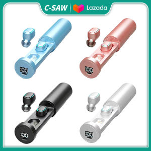 C-SAW 2022 B9 TWS Mini Bluetooth 5.0 Tai Nghe Tai Nghe Khử Tiếng Ồn Bass Tai Nghe Không Dây Âm Thanh Nổi Cảm Ứng Trò Chơi Thể Thao Earbuds Tai Nghe Nhét Tai Mini Dành Cho IPhone Android Samsung Huawei LG