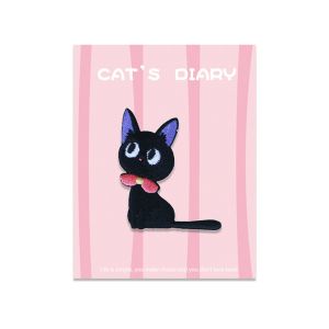 MIRELAE DIY Clothing Embroidery Patch Cartoon Cat Self Adhesive Badge Sticker Cute Clothes Repair Holes Down Jacket Fabric Patch Clothing Accessories