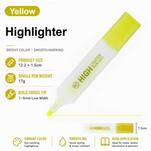 【SG】Oblique Tip Large Capacity Highlighter Water-based Ink Suitable for Highlighting Notes for Students and Office Use
