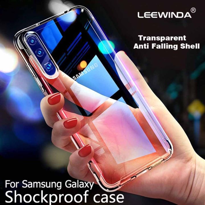 A30s Case Samsung Galaxy A50 Transparent Back Cover LEEWINDA For