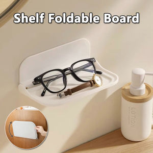 Bathroom Shelf Foldable Board Bathroom Shelf Bedroom Wall-mounted Storage Clothes Storage Board