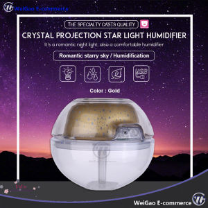 Creative Crystal Colorful Led Star light Projection Humidifier