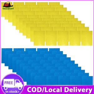【Free Shipping】 Garden Insect Trap Sticky Boards 100 Pack Dual-Sided Pest Catchers for Outdoor Pest Control
