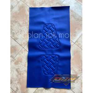 kulit jok motor universal press timbul model anyam bahan tebal