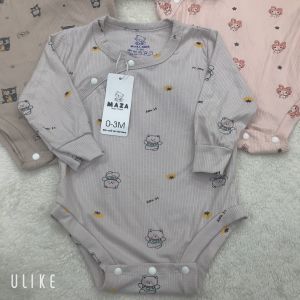 Body sơ sinh bé trai bé gái Vải tăm lạnh cao cấp từ 0-9kg body liền thân dài tay cho bé sơ sinh sét body mặc đầy tháng thôi cho bé