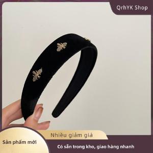 Hàng có sẵn✨ Retro Tóc Hoop Tính Khí Bee Tóc Rộng Hoop Hairbands Cho Phụ Nữ Cô Gái Pháp Đa Năng Thời Trang Headband Tóc Phụ Kiện