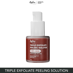 Peeling Penghilang Sel Kulit Mati di Wajah Reglow Triple Exfoliating Peeling Serum Eksfoliasi Wajah