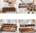 Brownie Pan with Dividers, Non Stick Brownie Baking Pan, 18 Pre-slice Carbon Steel Bakeware Tray with Grips for Oven Baking Bread, Square Mold Tray for Baking Cake Biscuit Muffin, 12X8X2''. 