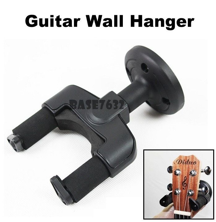 Guitar Music Instrument Wall Mount Hanger Hook Holder Display Lock 2169