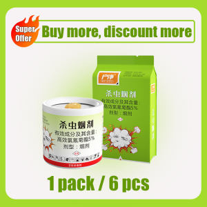 Cockroach Killer Herbal Insect Repellant Smoke Bomb 6PCS/Bag Home Insects Killer Spray Pest Japan Import Smoke Insect Agent Elastic Herbal Insecticide Smoke Pest Control Cockroach Fumigant Cockroach Killer Smoke