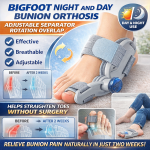 Adjustable Bunion Corrector Big Toe Brace Hallux Valgus Orthosis Rotatable Alignment Day Night Use Non-Surgical Bunion Relief Toe Separator Foot Care Support