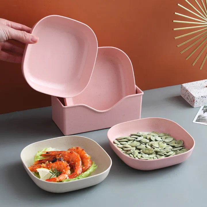 Square%20Wheat%20Fiber%20Saucer%20Plate%20Deep%20Dishes%20with%20Base%20Holder%20Fruit%20Salad%20Appetizer%20Dessert%20Unbreakable%20Dishware%20Tableware%20-%20Image%204