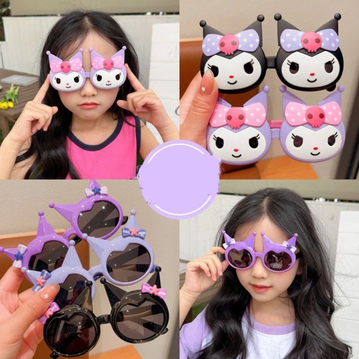 IIY Cartoon Kuromi Sunglasses Kid Sunglasses Shades Children Eyeglass ...