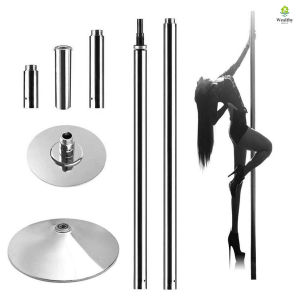 Dancing Pole 2.23M-2.75M Adjustable Spinning Static Stripper Pole Portable Removable Dance Pole Kit W/Tools For Beginner Professional