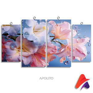 HIASAN DINDING SET ABSTRAK NATURE BEAUTY FLOWERS ISI 4 (96 A) KAMAR DEKORASI RUMAH WALL DECOR PAJANGAN DINDING SATU SET BUNGA