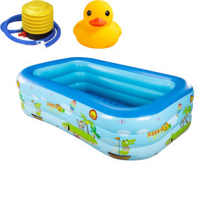 【 jumbo promo】Kolam Renang Karet Anak Dewasa Keluarga Ukuran 1.2 Sampai 1.5 Meter Jumbo Besar Mandi Bola Murah Inflatable Swimming Pool For Kids / Kolam Renang Anak / Kolam Renang Karet