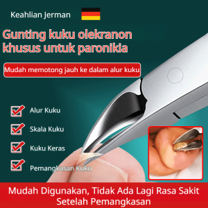 Pemotong Kuku Baja Tahan Karat Pemangkas Kutikula Pemotong Alur Kuku Korektor Kuku Tumbuh Ke Dalam Set Tang Pedikur