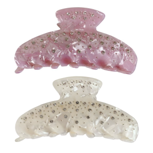 Clip Kẹp tóc càng cua Acetate sang trọng với thạch chi tiết kẹp tóc cho phụ nữ thanh lịch tìm kiếm phụ kiện thời trang