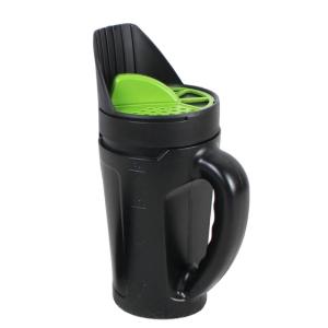 Handheld Spreader Shaker Lawn Garden Spreader for Grass Seed Fertilizers and Winter Materials with Adjustable Openings Up