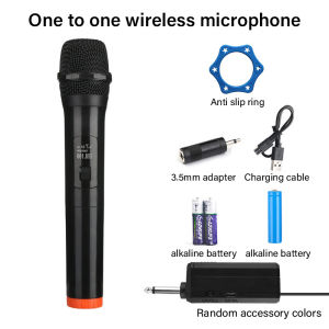 Wireless Microphone system 2 Handheld Microphone Professional VHF DVD PC Mic System + Receiver KTV TV Karaoke Concert Church Speech Mic Plug and Play 无线麦克风