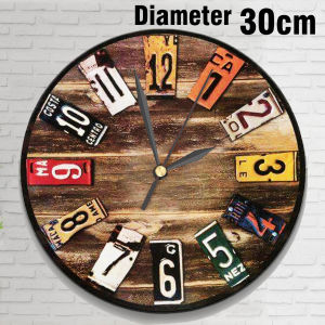 JAM DINDING UNIK VINTAGE UNIK / JAM DINDING KAYU KEKINIAN / JAM DINDING (COD)