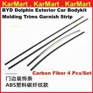 BYD Dolphin Car Body Trim Exterior Car Exterior Side Trim Garnish Black Carbon Side Strip Door Molding Cover Trim