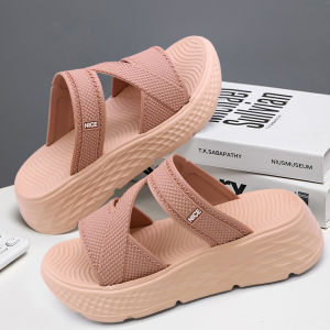 Lateny Sandal Wanita Kekinian Sandal Jelly Wanita Korea Tinggi Sandal Fuji Cewek Wedges
