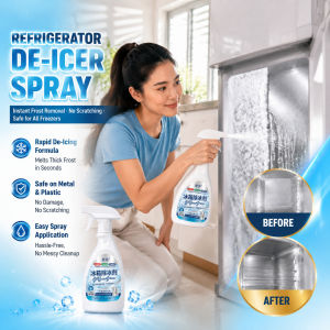 Refrigerator Defroster Spray Fridge Ice Remover Fast Defrost Cleaner Household Freezer Compartment Agent Anti-icing Defrosting Cleaning Snow Removal Ice Removal For Refrigerators