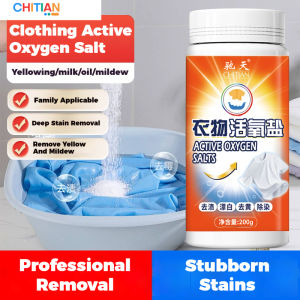 CHITIAN Clothes Active Oxygen Salt Super Powerful Stain Removal Whitening and Color Essential for Easily Breaking Down Stains and Renewing Clothes  Enhancing Magic