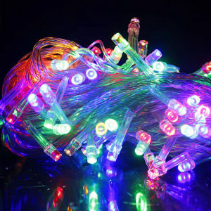 INXX 100L LED Christmas Decorative Lights / colorful string lights / holiday decorative flash lights with tail insert / Christmas decor/ dongtian1105