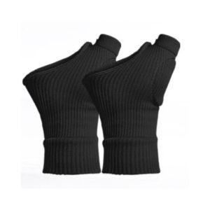 1 Pair Compression Thumb Sleeves Wrist Guard Palm Joint Sprain Elastic Wristband Keep Warm Gloves