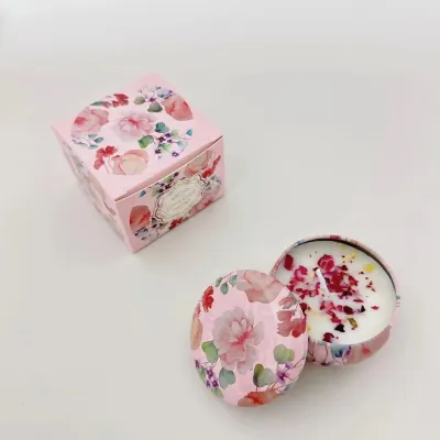 Scented Candle Gift Christmas gift Scented Candles candle for christening Home Fragrance With Box wedding party souvenir DIY Smokeless
