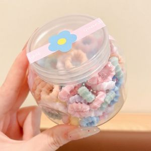 【ZEVER】เชือกคาดผมเด็กแบบยืดหยุ่นสูง ทำจากไม้ไผ่กระป๋อง สีลูกกวาด สำหรับเด็กผู้หญิง