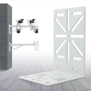 Metal Bracket L-Shape for CCTV Camera Wall Mount Bracket Angle Adjustable Surveillance Camera Holder