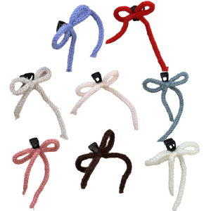 กิ๊บติดผมแบบผูกโบว์ที่ทำจากกิ๊บติดผมบุคคลหรูหราและอ่อนหวาน