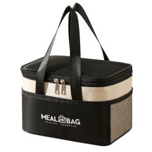 Thickened Thermal Food Pouch Portable Lunch Bag with Stylish Minimalist Design B25