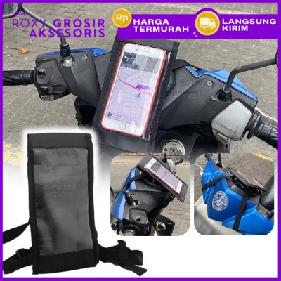 Holder Hp Motor Tas Waterproof Gantung / Holder Tas Gantung untuk Motor Anti Air / Tas Holder Hp Ojek