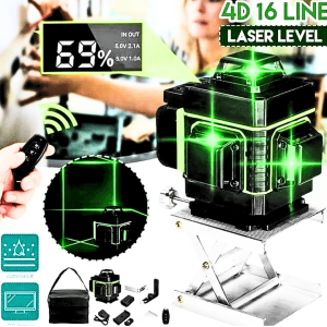 COD Taffware Hilda Laser Tukang Bangunan Level Self Leveling 16 Line 4D IP54 with Remote LD 515