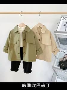 Baby Boys Fashion Long Trench Coats Jackets Kids Casual Elegant Cotton Jackets Overcoats Children Clothes2026