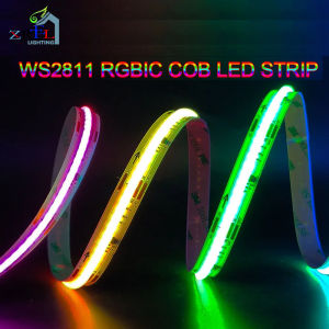 12V 24V RGB COB LED Strip WS2811 IC 720LEDs/m Full Color FOB Pixel Light 0.5m 2m 5m 10m Flexible Ribbon LED Tape Diode