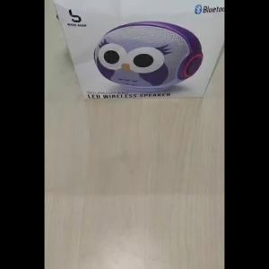 BASSJAXX Cute Fabric Bluetooth Speaker Wireless Speakers 4H Playtime RGB LED Soundsphere Home Office